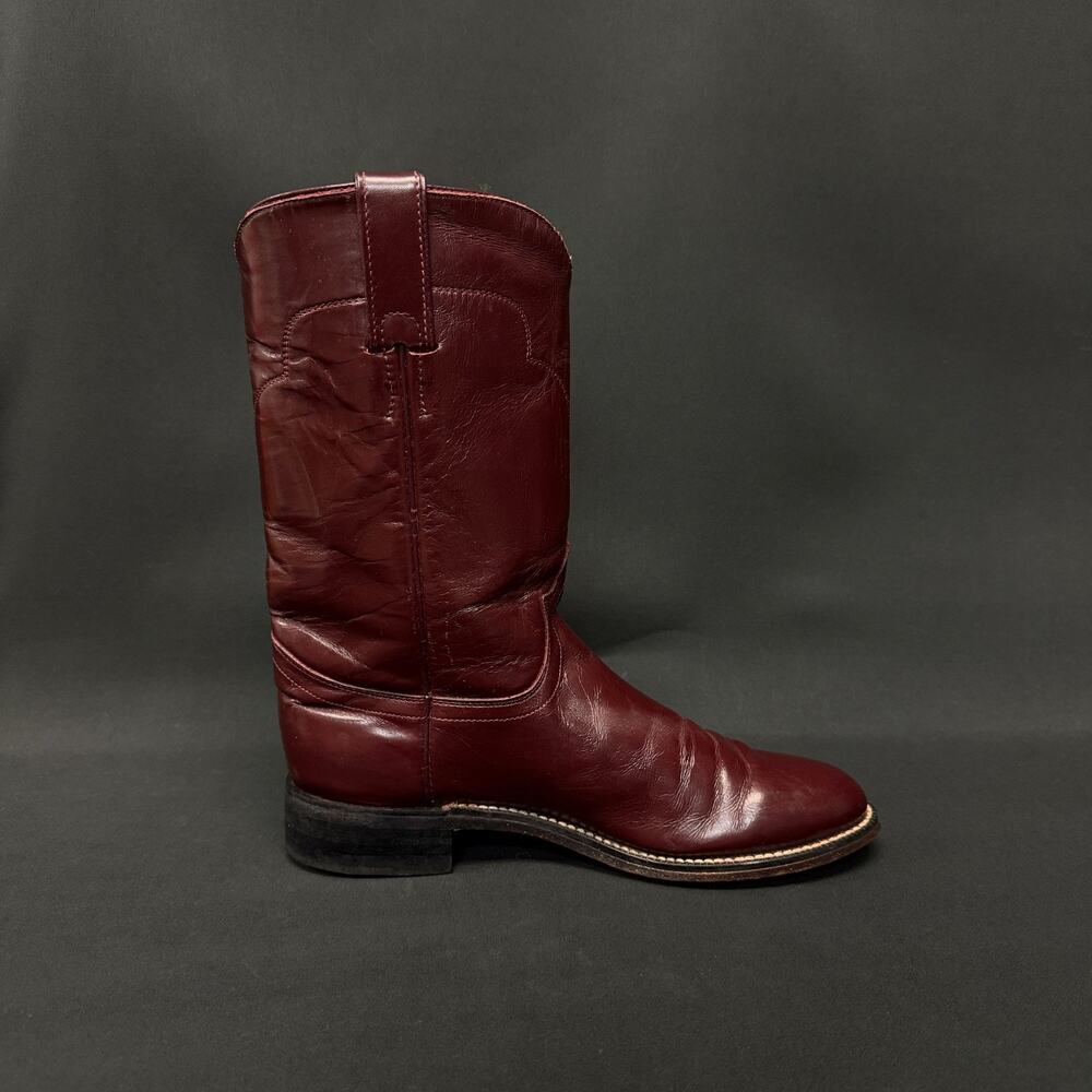 Tony Lama Womens 6B Red Burgundy Leather Western Cowboy Rodeo Boots - Picture 6 of 10